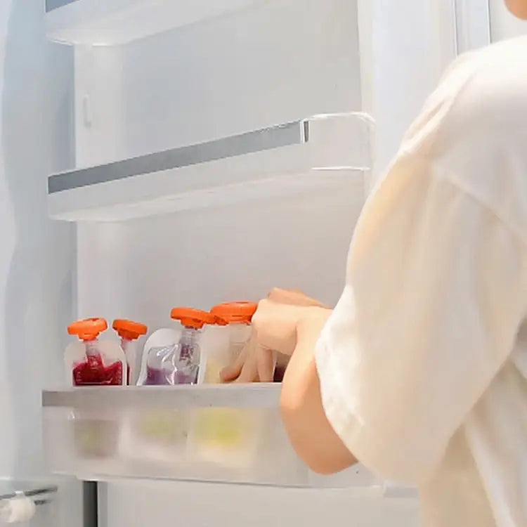 50 PCS Puree Extruder Squeeze Pouch Food Distribution Storage Bag Compatible with HC14554 Food Dispenser Storage Bag