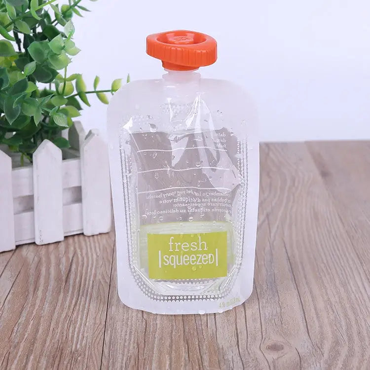 50 PCS Puree Extruder Squeeze Pouch Food Distribution Storage Bag Compatible with HC14554 Food Dispenser Storage Bag