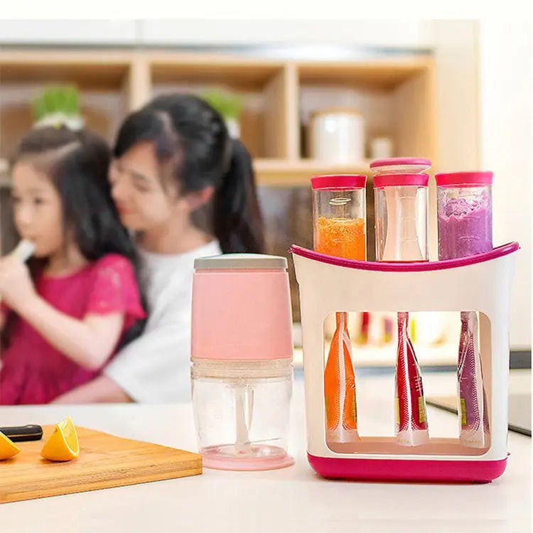 50 PCS Puree Extruder Squeeze Pouch Food Distribution Storage Bag Compatible with HC14554 Food Dispenser Storage Bag
