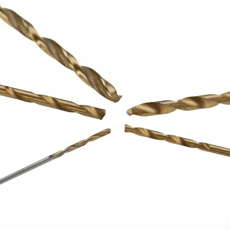 50 PCS/Set Titanium Coated Drill Bits High Speed Steel Drill Bit Set Power Drilling Tools 50 PCS/Set Drill Bits - 50