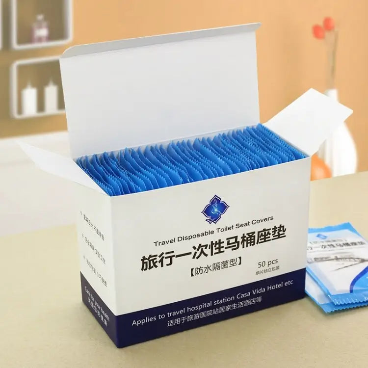 50 PCS Travel Disposable Toilet Seat Cover Mat Toilet Paper Pad 50 PCS Toilet Seat Cover - 50 PCS Toilet Seat Cover
