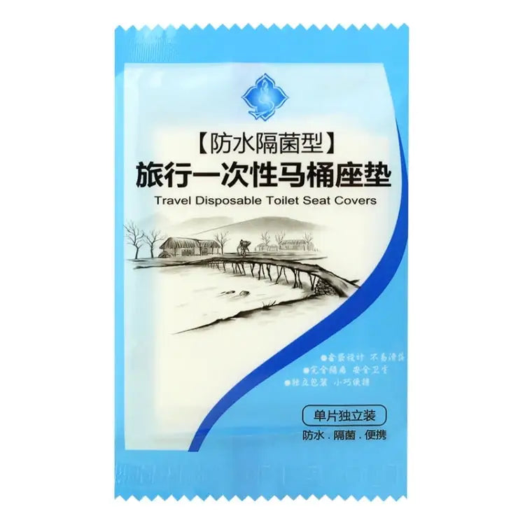 50 PCS Travel Disposable Toilet Seat Cover Mat Toilet Paper Pad 50 PCS Toilet Seat Cover - 50 PCS Toilet Seat Cover
