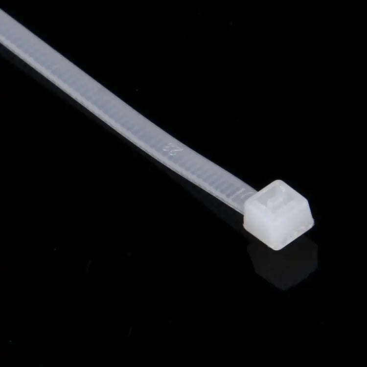 500 PCS 3 x 150mm Self-Locking Nylon Cable Wire Zip Ties 3mm x 150mm White - 3mm x 150mm White / White