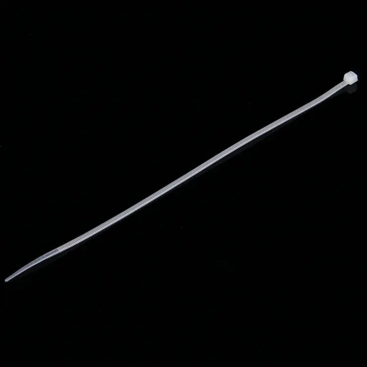 500 PCS 3 x 150mm Self-Locking Nylon Cable Wire Zip Ties 3mm x 150mm White - 3mm x 150mm White / White