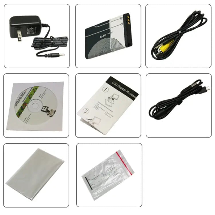 500X 5 Mega Pixels 3.5 inch LCD Standalone Digital Microscope with 8 LEDs Support TF Card up to 32G (DMS-038M) DMS-038M