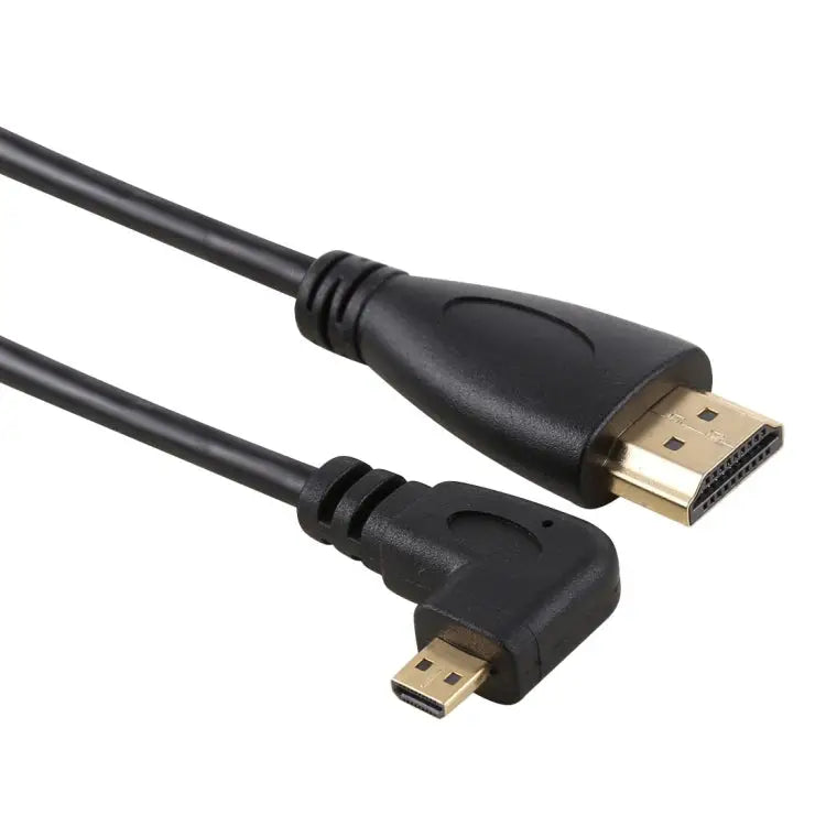 50cm 4K HDMI Male to Micro HDMI Left Angled Male Gold-plated Connector Adapter Cable 50cm Left - 50cm Left