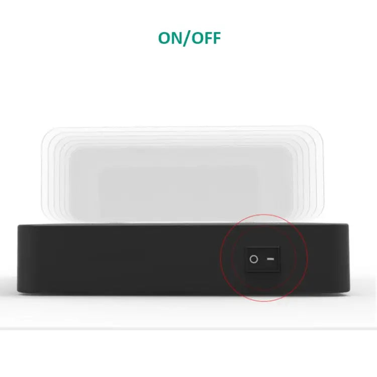 50W 6 USB Ports + 2 USB-C / Type-C Ports + Wireless Charging Multi-function Charger with LED Display & Detachable Bezel