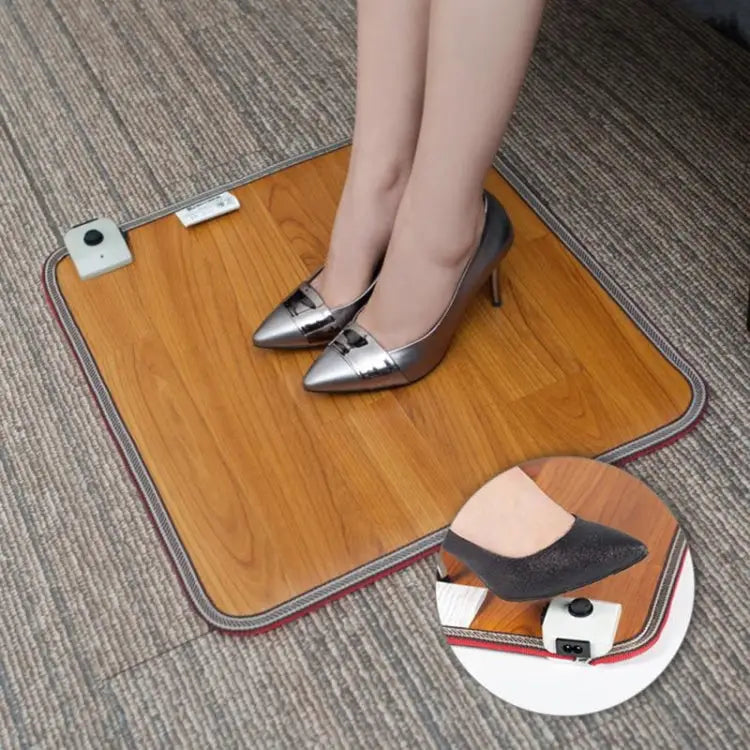 50x30cm Feet Warmer Electric Artifact Plug Heating Mat Office Heating Pad Warm Feet Thermostat Warm Feet Thermostat