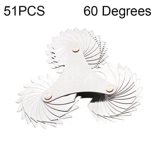 51 PCS US Screw Pitch Thread Blades 60 Degrees CR Stainless Steel Thread Gauge 51 PCS Thread Gauge - 51 PCS Thread Gauge