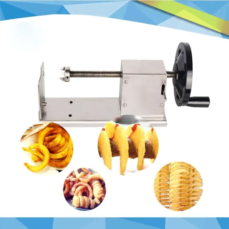 528-1 Manual Twisted Potato Cutter,Potato Chips Slicer,High Quality French Fry Cutter Manual stretching - Manual