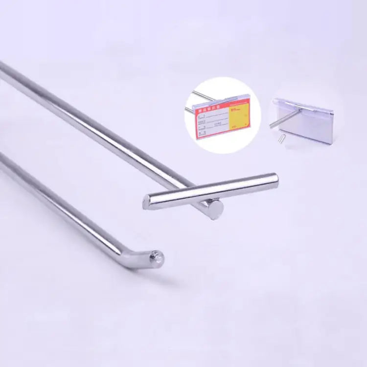 5pcs 5.8mm Supermarket Iron Grid Shelf Double Hook Length: 15cm 5.8mm 15cm - 5.8mm 15cm