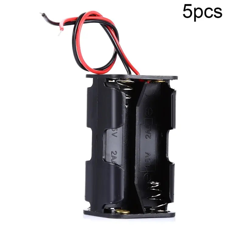 5pcs LandaTianrui LDTR-DJ002 6V 4 x AA Batteries Case Storage Holder with 18cm Cable for Arduino 6V 4 x AA - 6V 4 x AA