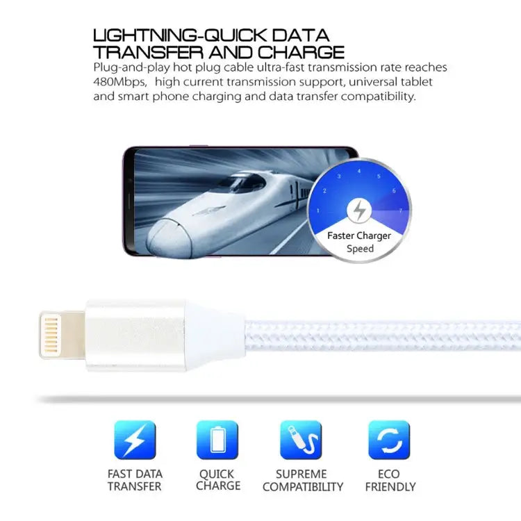 5V 2A 8 Pin Female to 8 Pin Male Braided Power Extended Cable Cable Length: 1m Extended Cable - Extended Cable