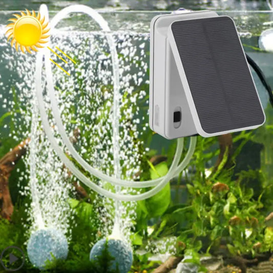 5V Foldable Aquarium Fish Tank Solar Power Air Pump Oxygenator US Plug Solar Power Oxygenator - Solar Power Oxygenator
