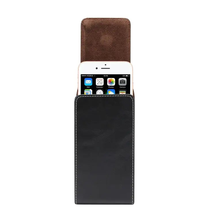 6.0 inch Universal Vertical Lambskin Texture Waist Bag for iPhone XS Max Galaxy S10+ Huawei P30 Pro - For 6.0 inch