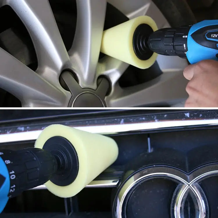 6 in 1 3 inch Car Polishing Disc Set Wheel Rim Polishing Waxing Sponge 6 in 1 - 6 in 1