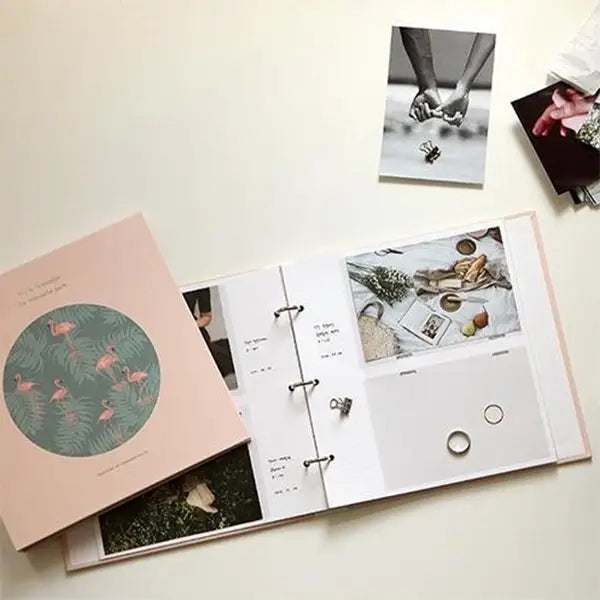 6 inch DIY Creativity Insert Type 3R Flushing Iron Ring Family Photo Album - 6 inch