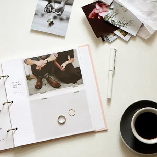 6 inch DIY Creativity Insert Type 3R Flushing Iron Ring Family Photo Album - 6 inch