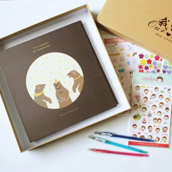 6 inch DIY Creativity Insert Type 3R Flushing Iron Ring Family Photo Album - 6 inch
