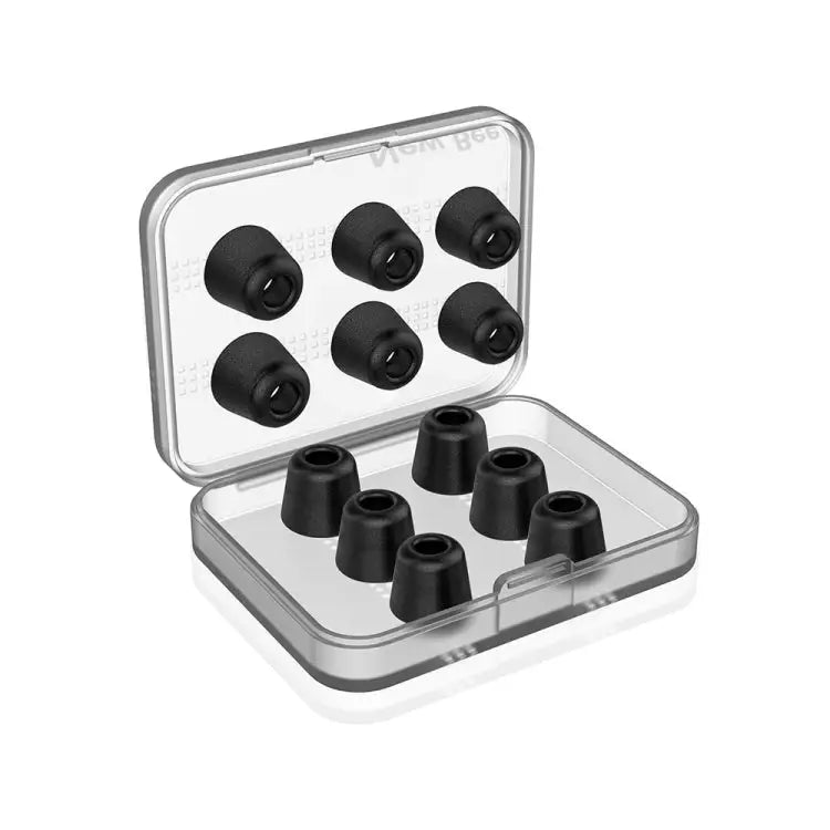 6 Pairs New Bee NB-M1 Slow Rebound Memory Foam Ear Caps with Storage Box Suitable for 5mm-7mm Earphone Plugs Memory