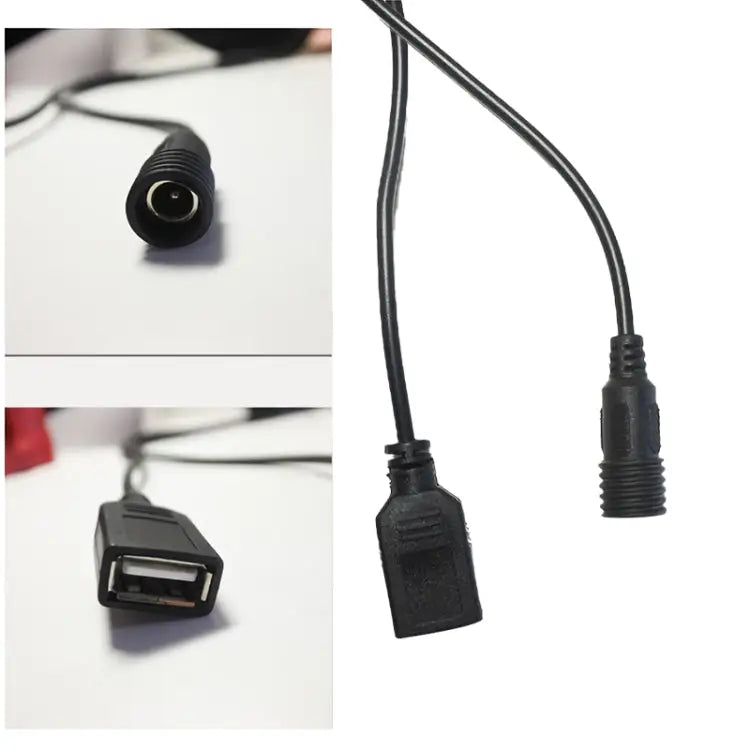 6 Sections 18650 Battery Multi-function Mobile Power Box with 8.4v Round Head & 5v USB Dual Voltage Output Without