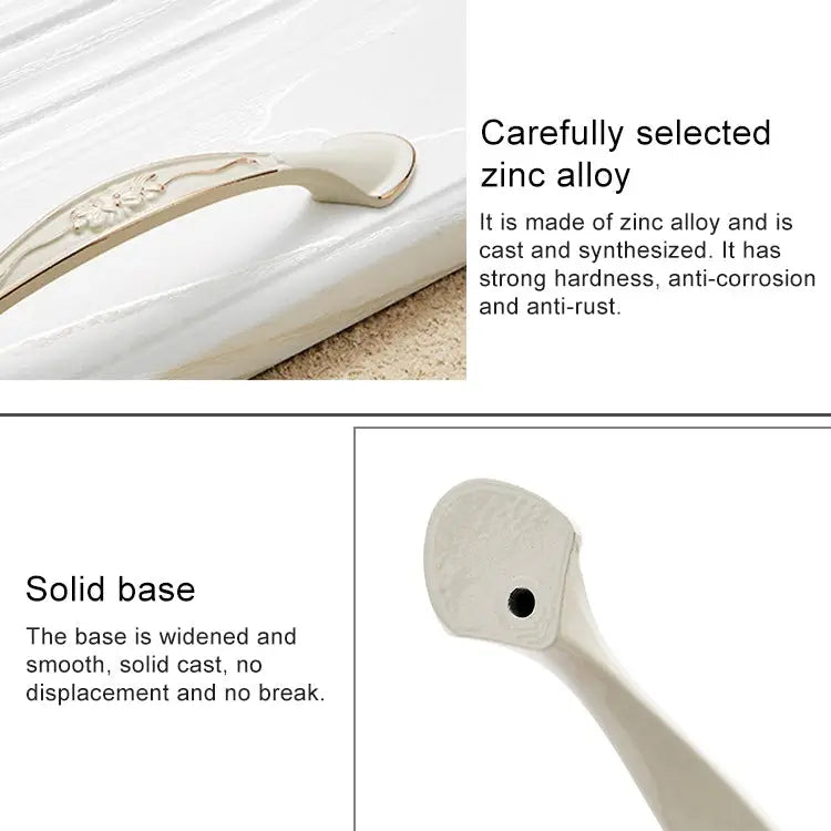 6026-96 European Style Zinc Alloy Cabinet Wardrobe Drawer Door Handle Hole Spacing: 96mm (Bronze) 6026-96 Bronze