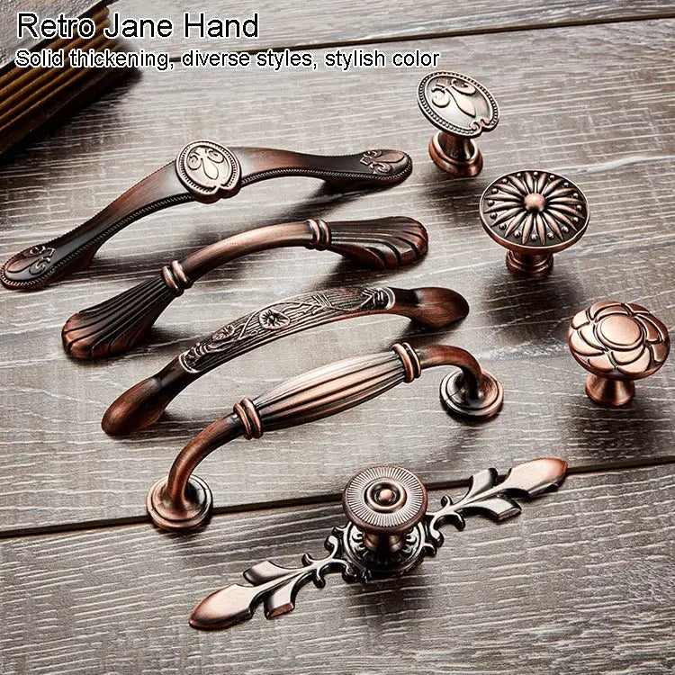 6029-96 Solid Wood Furniture Cabinet Handle Red Bronze Handles 6029-96 - 6029-96