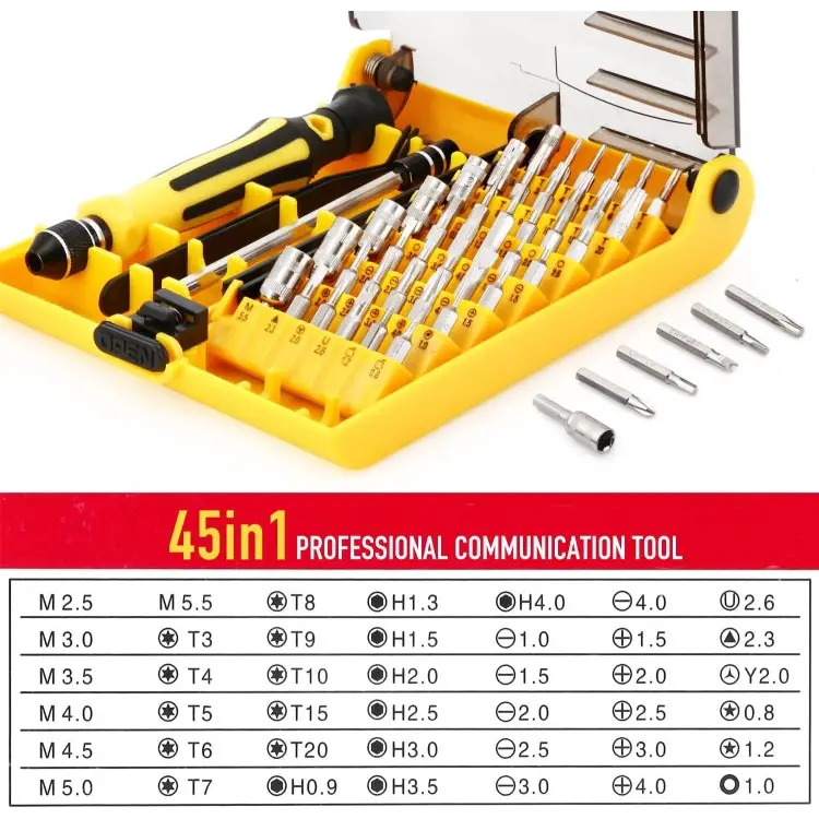 6089 45 in 1 Screwdriver Repair Tool Set - 45 in 1 (6089)