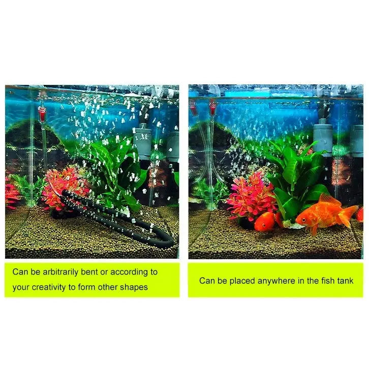 60cm Single Head Aquarium Pump Bubble Bar Hose Aquarium Accessories Air Oxygen Strip Diffuser for Aquariums and Fish