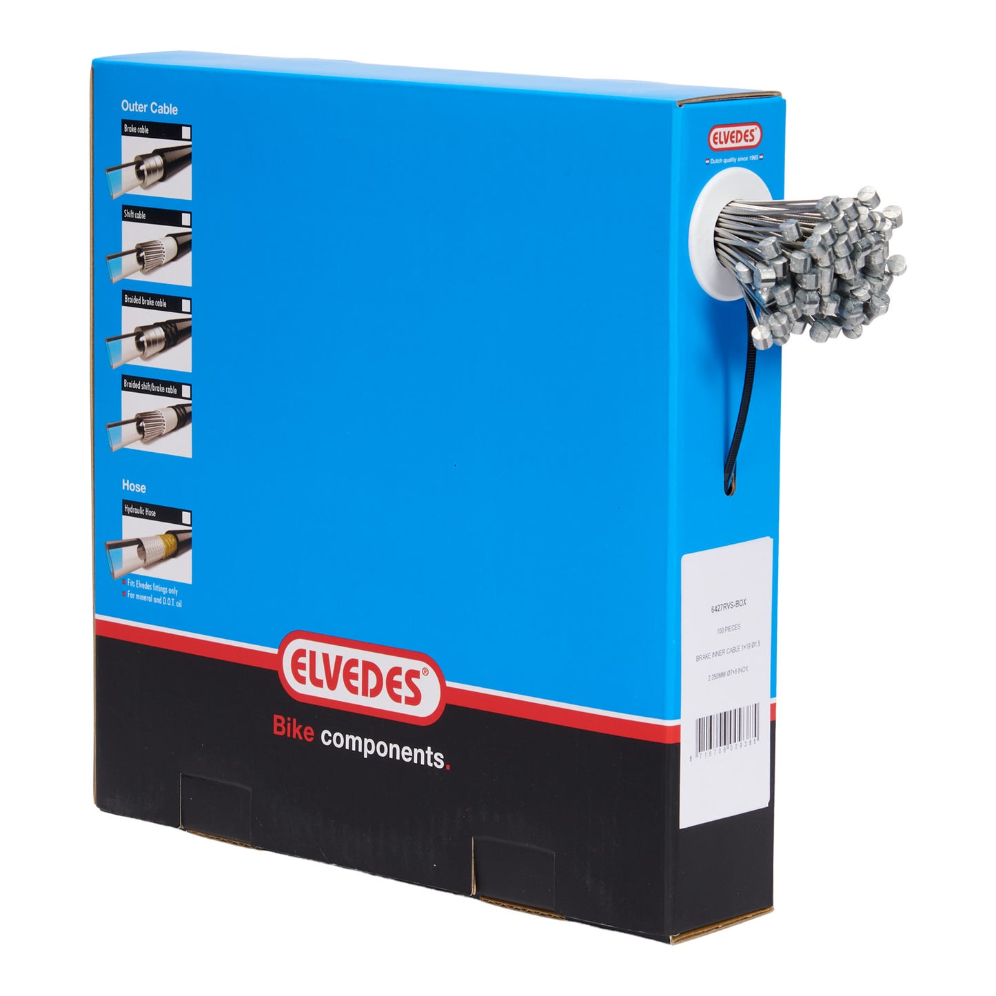 BB0603A Binnenkabel RVS 2.25M ton nippel
