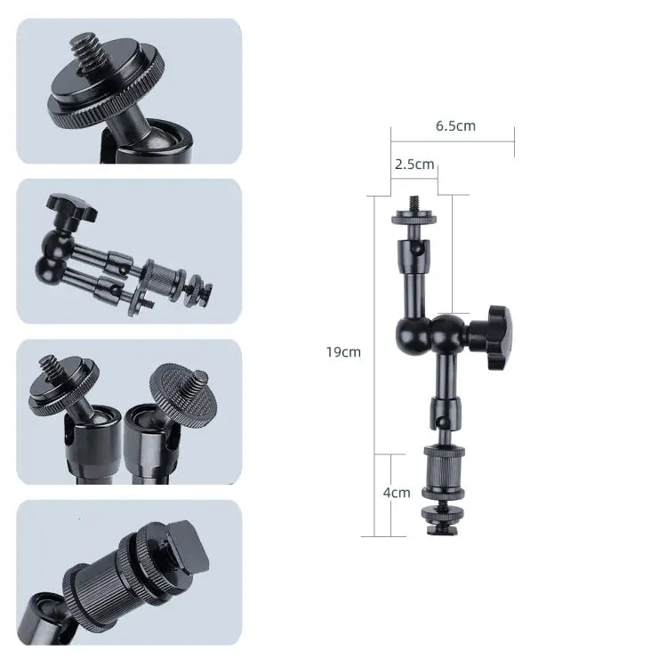 7 inch Adjustable Friction Articulating Magic Arm + Large Claws Clips 7 inch Magic Arm + Claws Clips - 7 inch Magic Arm