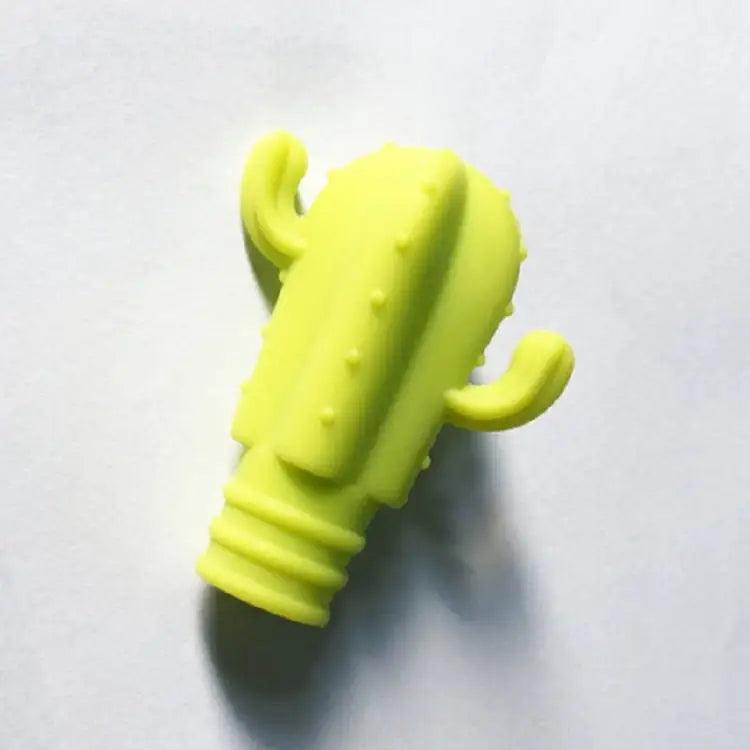 7 PCS Creative Cactus Silicone Wine Bottle Stopper + Wine Glass Marker Set 7 in 1 Wine Bottle Stopper - 7 in 1 Wine