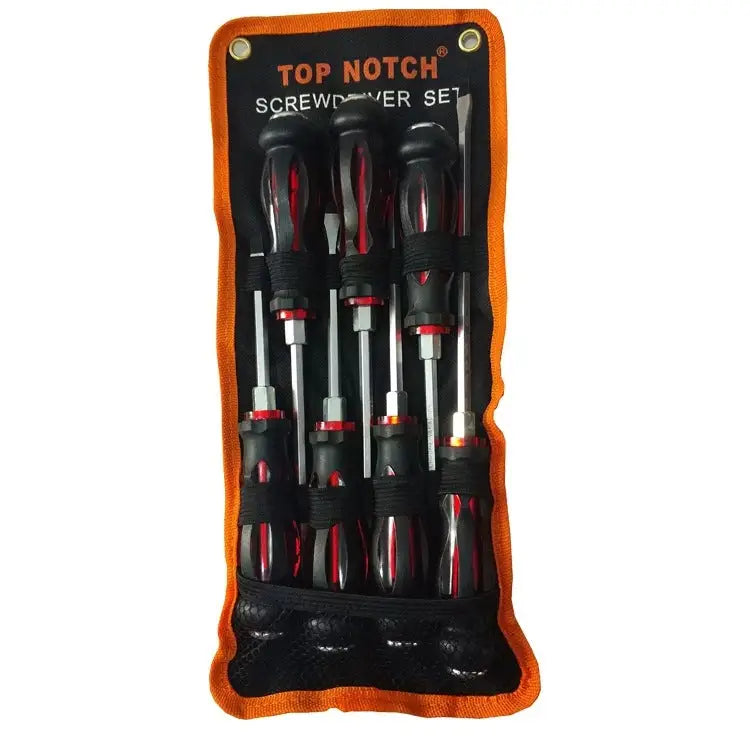 7 PCS / Set Knocking Screwdriver Oil-Resistant Through-Core Screwdriver Home Auto Repair Screwdriver Color Random