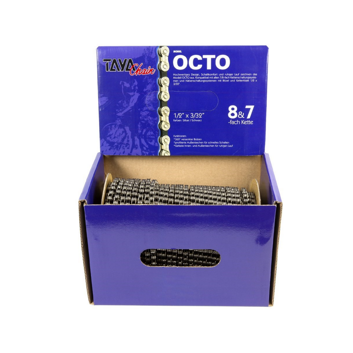 FE1101C Ketting Taya Octo 1/2x 3/32 30m