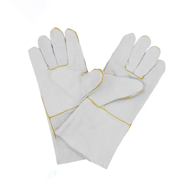 72# Wear-Resistant Full Two-layer Leather Insulation Gloves High Temperature Welding Welder Gloves Leather Work