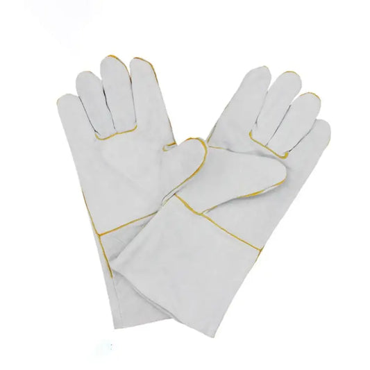 72# Wear-Resistant Full Two-layer Leather Insulation Gloves High Temperature Welding Welder Gloves Leather Work