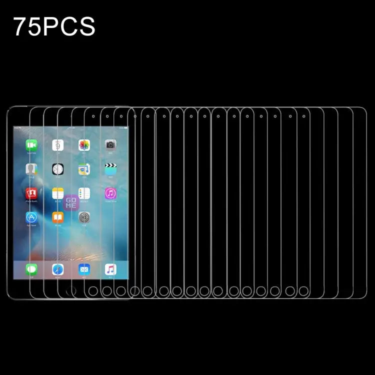 75 PCS 0.3mm 9H+ Surface Hardness 2.5D Explosion-proof Tempered Glass Film for iPad mini / mini 2 Retina / mini 3