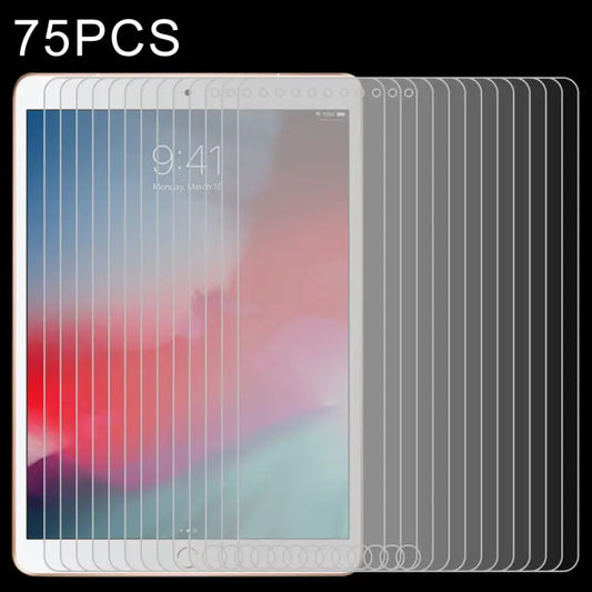 75 PCS 0.4mm 9H Surface Hardness Explosion-proof Tempered Glass Film for iPad 5/6/7，iPad Air 1/2 9.7 inch iPad Air 2019