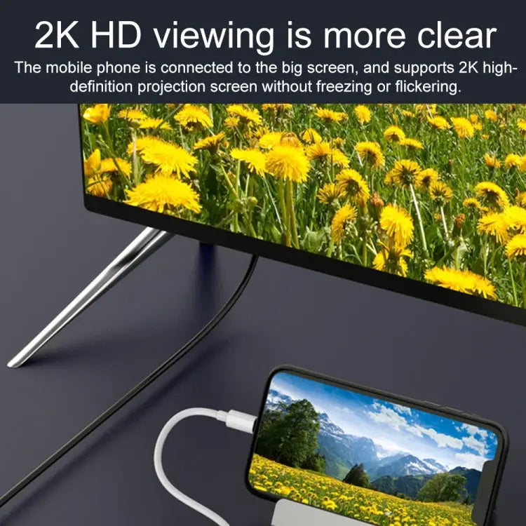 75215 5 in 1 8 Pin to HDMI + SD Card Slot + TF Card Slot + USB + 8 Pin Charging Port HD Video Converter 75215 - 75215