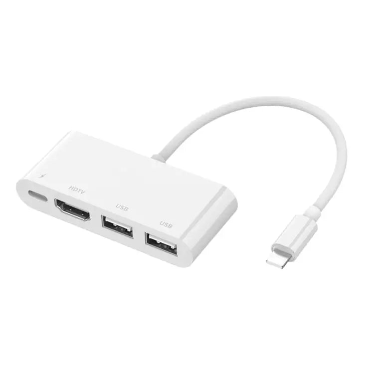 75216 4 in 1 8 Pin to HDMI + 8 Pin Charging + 2 USB Ports HD Video Converter 75216 - 75216