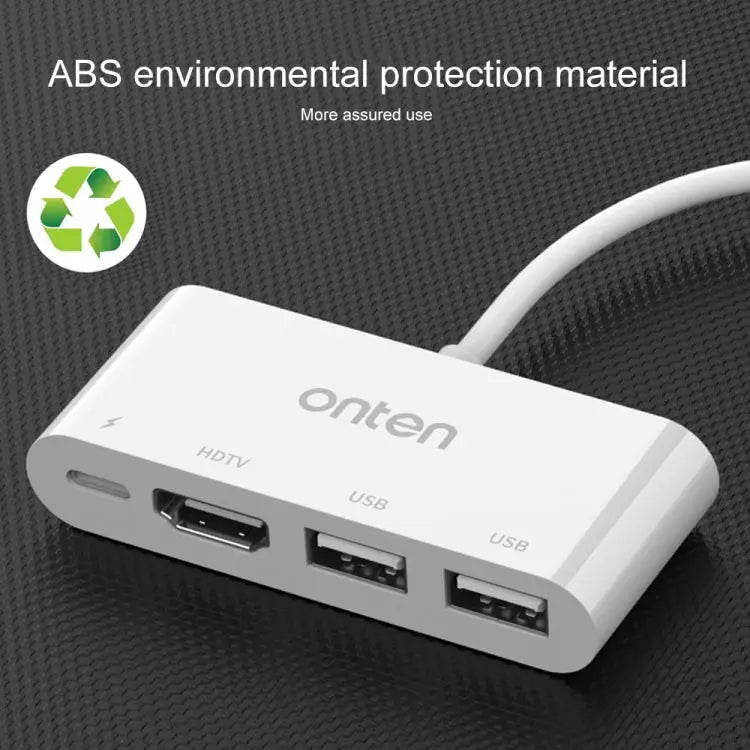 75216 4 in 1 8 Pin to HDMI + 8 Pin Charging + 2 USB Ports HD Video Converter 75216 - 75216