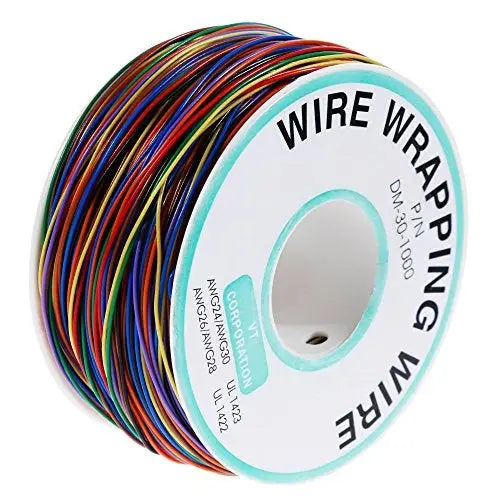 8 Colors 30AWG Wire Tinned Copper Solid PVC Insulation Wrapping Wire 8 Colors 30AWG - 8 Colors 30AWG