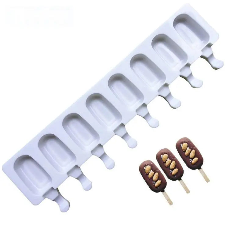 8 Even Silicone Ice Cream Mold Creative Handmade Ice Cube Mold 8 Even Ice Cream Mold - 8 Even Ice Cream Mold