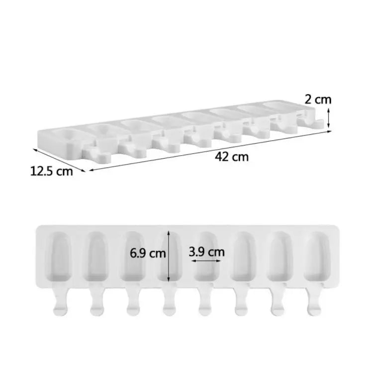 8 Even Silicone Ice Cream Mold Creative Handmade Ice Cube Mold 8 Even Ice Cream Mold - 8 Even Ice Cream Mold