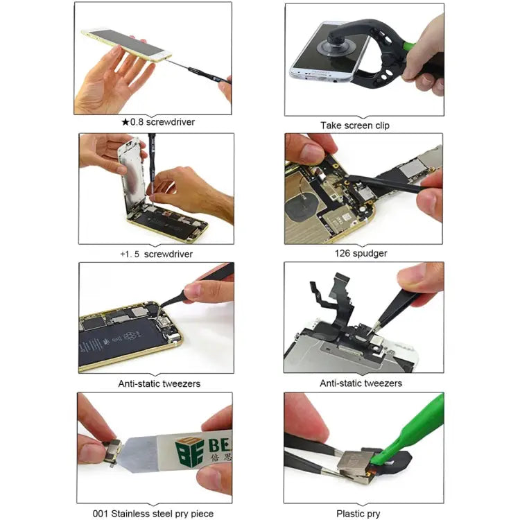 8 in 1 BEST BST-609 Cell Phone Repair Tool Kit Opening Tools BST-609 - BST-609