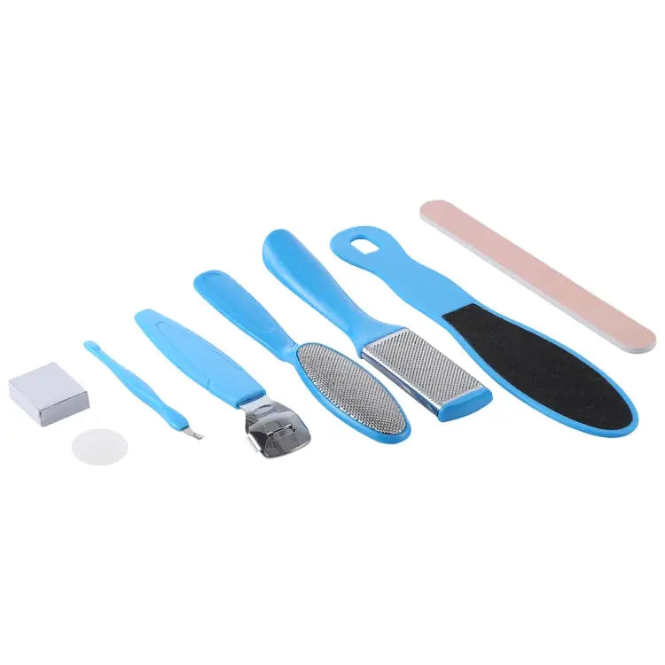 8 in 1 Dead Hard Skin Callus Remover Scraper Pedicure Rasp Tools Portable Cuticle Pusher Nail Foot Care Tool 8 in 1 - 8
