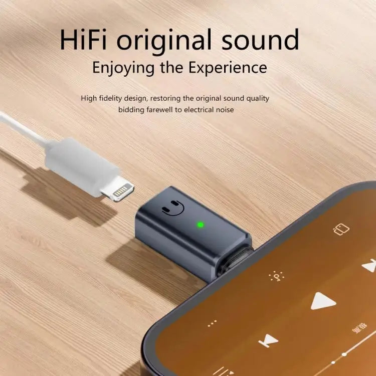8 Pin Female to Type-C Male Adapter Hi-Fi Audio Sound Card Connector Charging + Audio - Charging + Audio / White