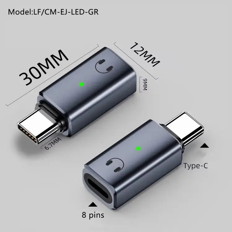 8 Pin Female to Type-C Male Adapter Hi-Fi Audio Sound Card Connector Charging + Audio - Charging + Audio / White
