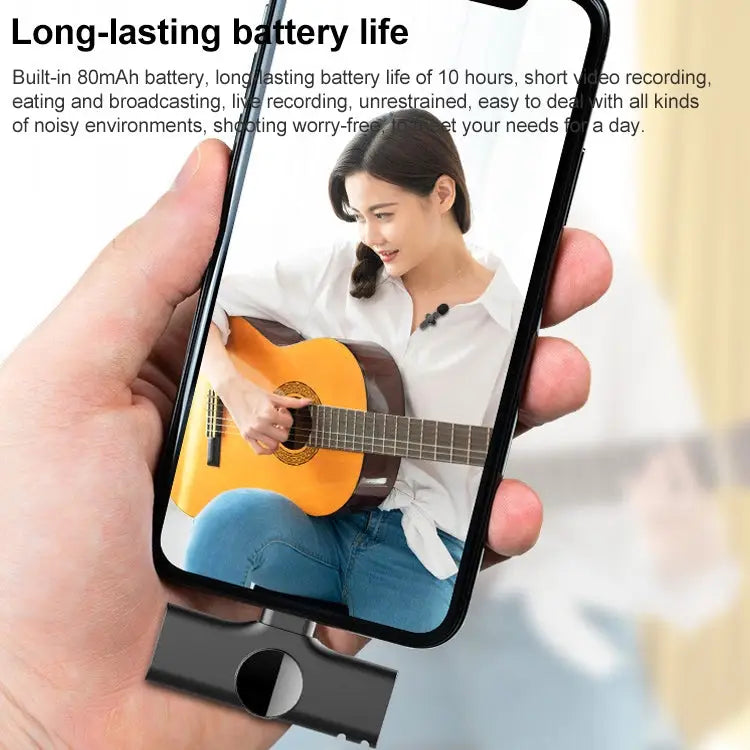 8 Pin Interface Live Broadcast Wireless Lavalier Microphone - 8 Pin