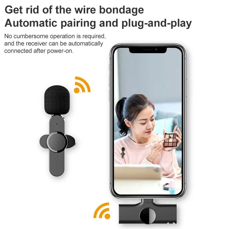 8 Pin Interface Live Broadcast Wireless Lavalier Microphone - 8 Pin